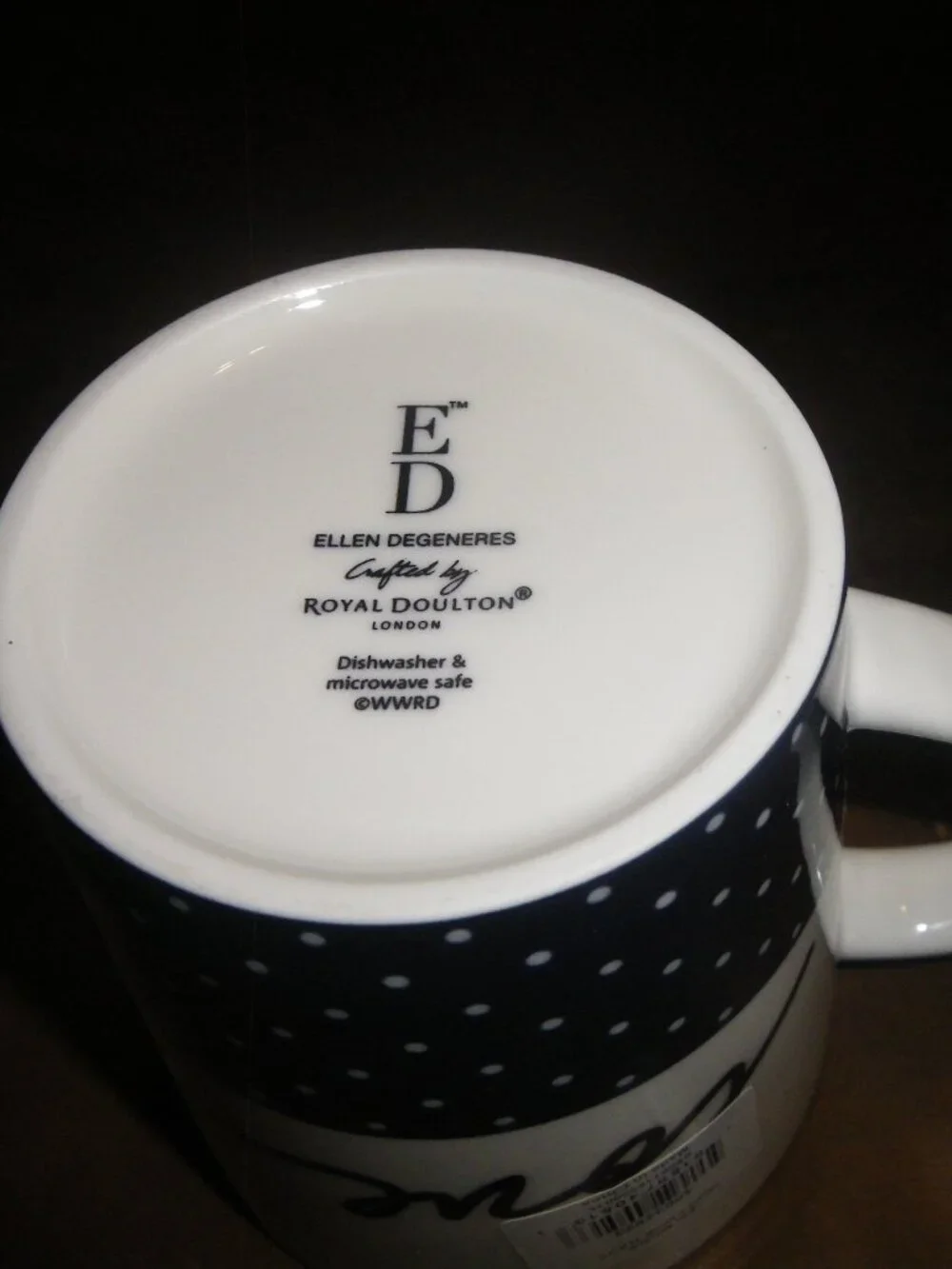 ED Ellen Degeneres by Royal Doulton London “Love” Coffee Tea Ceramic Mug